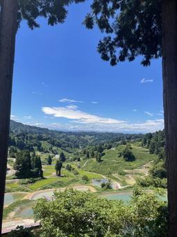 山間の景色 山間の景色の写真
