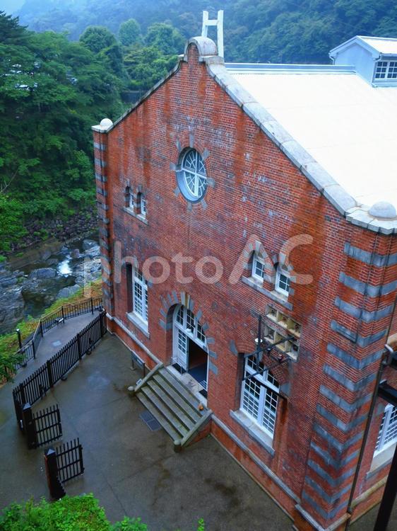 旧端出場水力発電所　マイントピア別子 旧端出場水力発電所,産業遺産,発電所の写真素材