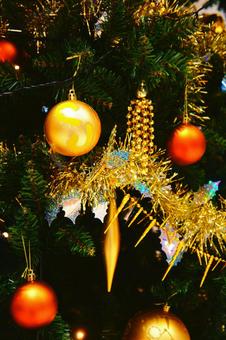 福岡タワー内のクリスマスツリーの飾り1 風景,日本,九州の写真素材