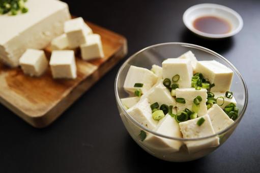豆腐の和風サラダ 豆腐,和風,サラダの写真素材