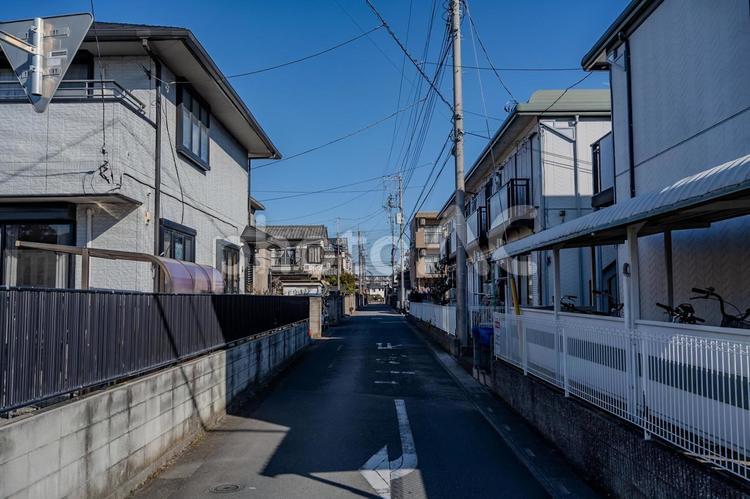 桶川市の風景 家,住宅,建物の写真素材