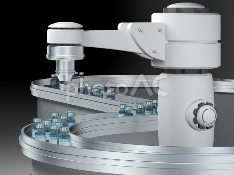 製薬工場(ワクチン製造ライン2) 製薬,工場,製造ラインの写真素材