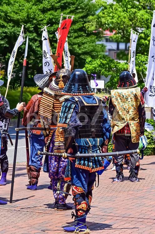 武者行列（Samurai） 兵,兵隊,剣の写真素材