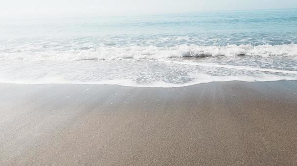 晴れた日の海と砂浜③ 晴れた日の海と砂浜③ 海,波,白波の写真素材