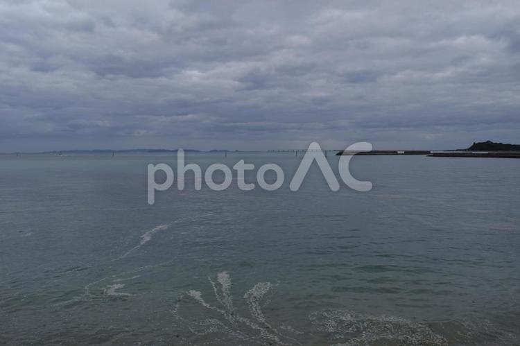 【沖縄】公園から見える海 海,公園,空の写真素材