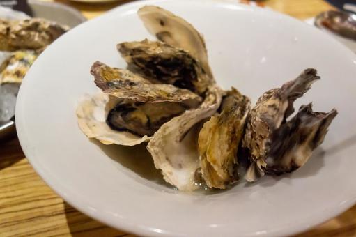 新鮮な生牡蠣の盛り合わせ 牡蠣,生牡蠣,カキの写真素材