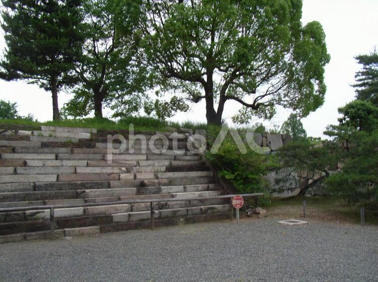 二条城本丸石垣 二条城,本丸の写真素材