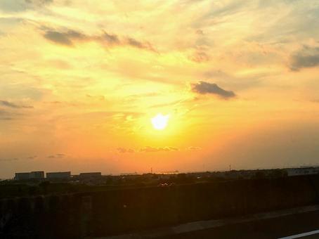 夕日 夕日の写真