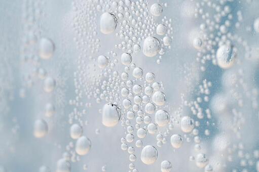 ガラス面に付着した水滴の抽象的パターン 水滴,水,しずくの写真素材