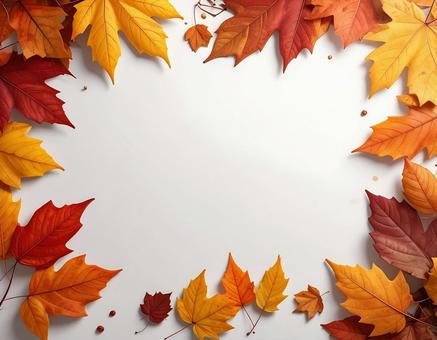 紅葉のフレーム 秋イメージ 紅葉のフレーム 秋イメージの写真