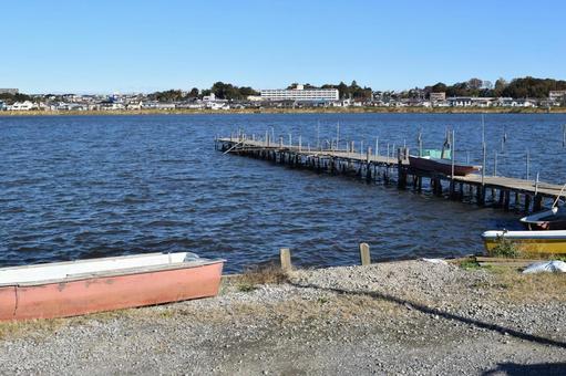 手賀沼 利根川水系 手賀沼,利根川水系,利根川水系の湖沼の写真素材