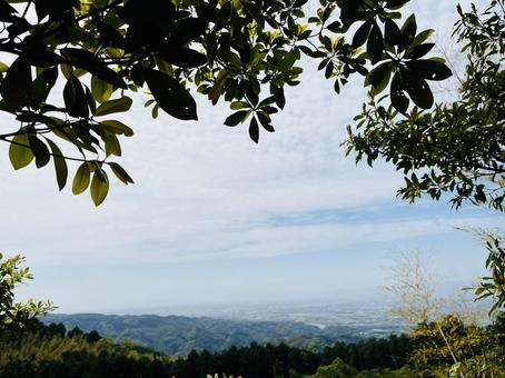 福岡の山からの景色 福岡の山からの景色の写真