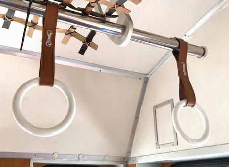 吊革 吊革,安全,吊り輪の写真素材