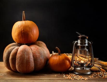 ハロウィンのカボチャのランタン ハロウィンのカボチャのランタンの写真