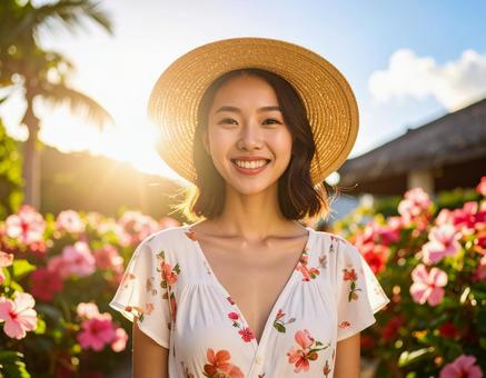 ハイビスカスと、真夏の彼女 ハイビスカスと、真夏の彼女の写真
