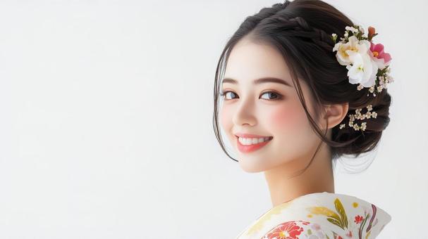 浴衣ヘアアレンジ、女性用ヘアカタログ 浴衣ヘアアレンジ、女性用ヘアカタログの写真