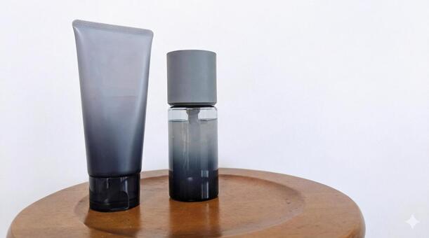 メンズ化粧水 化粧水,おしゃれ,洗顔の写真素材