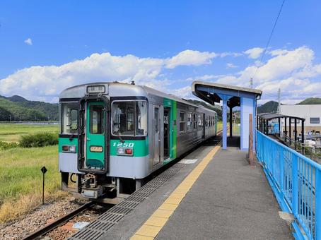 JR牟岐線、阿波海南駅、ホーム JR牟岐線、阿波海南駅、ホーム jr,jr四国,牟岐線の写真素材