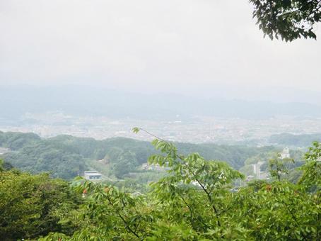 展望 展望 自然,神社,竈門神社の写真素材