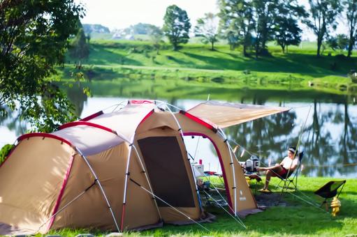 キャンプでの一枚の写真