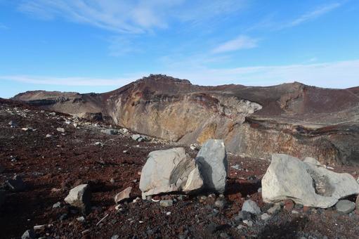 富士山の火口 富士山の火口 8月,富士山,3000mの写真素材