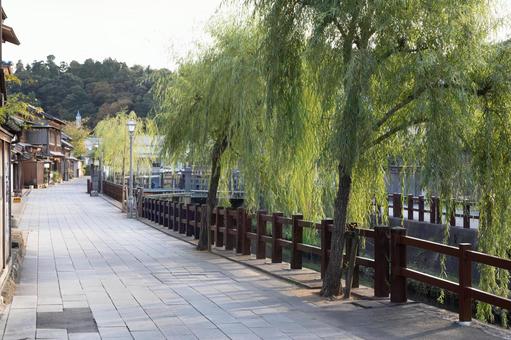 佐原小野川べり 水郷,佐原,小野川の写真素材