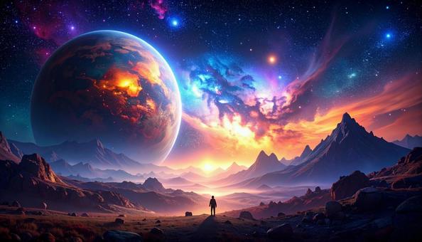 幻想的な宇宙 幻想的な宇宙の写真
