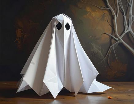 ハロウィンゴーストのペーパークラフト ハロウィンゴーストのペーパークラフトの写真