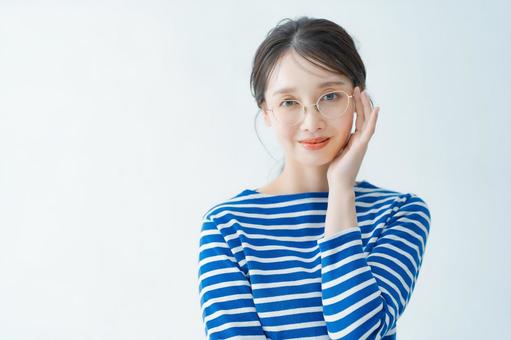Woman with glasses, JPG Woman with glasses, portrait, glasses girls, female, JPG