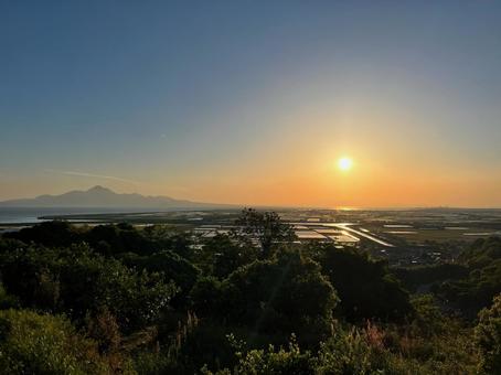 草枕山荘からの眺め 草枕山荘からの眺め キャンプ場,草枕山荘,草枕の写真素材