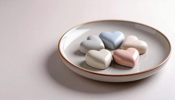 ハートのお菓子 ハートのお菓子の写真