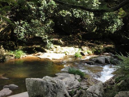 岡山県-豪渓-渓流 豪渓,渓谷,渓流の写真素材