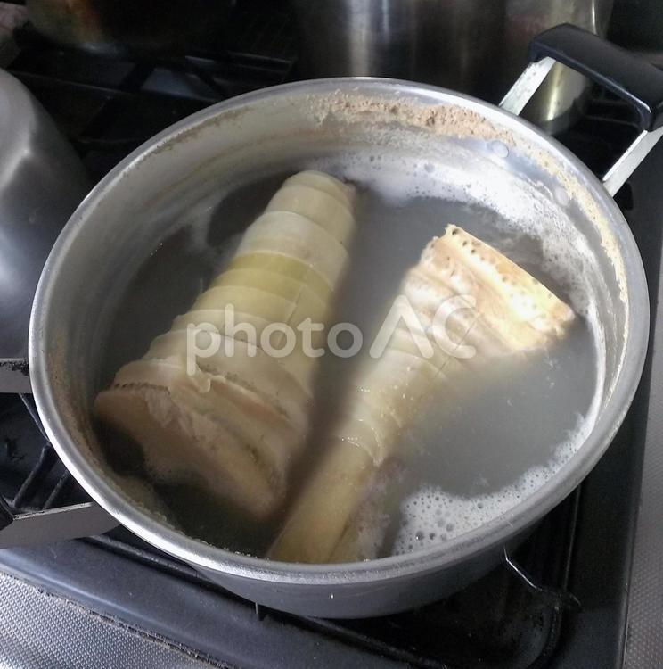 筍の下茹で たけのこ,タケノコ,竹の子の写真素材