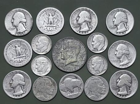 硬貨 ドル 硬貨 ドル の写真