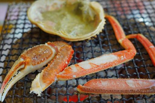 焼きガニ 蟹,ズワイガニ,冬の写真素材