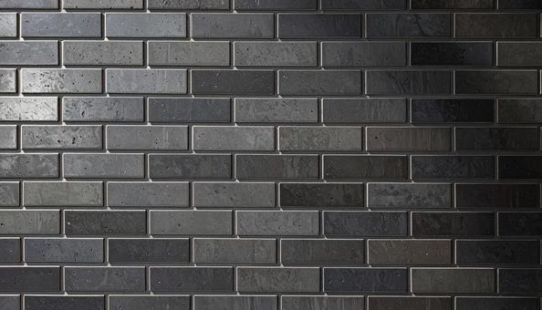 グレーカラーの外壁タイル　ウマ貼りの写真