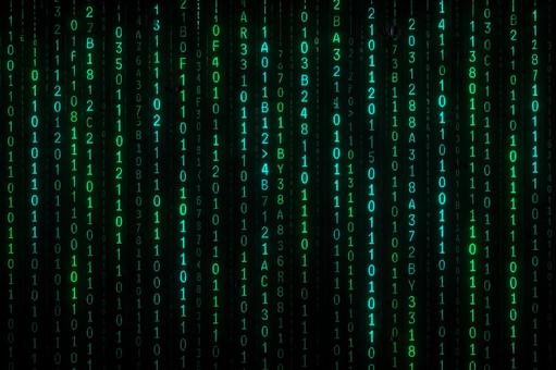 データレイン背景の写真