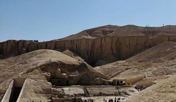 王家の谷 王家の谷,世界遺産,エジプトの写真素材