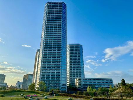 玉川の高層マンション 玉川の高層マンション 二子玉川,玉川公園,高層マンションの写真素材