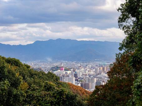 松山市 松山市 秋,松山城,松山市の写真素材