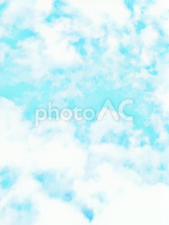 空の壁紙15　絵画のような空 空,雲,文字入れの写真素材