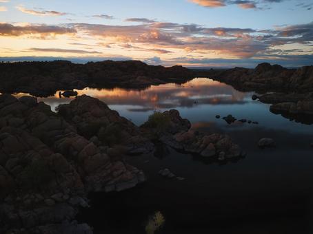 Lake Watson and the sunset, JPG