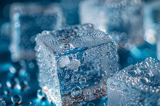 夏を感じるクールな氷の質感 夏を感じるクールな氷の質感の写真