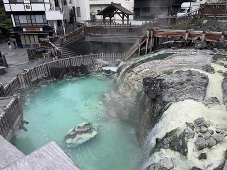 草津温泉の朝3 草津温泉の朝3の写真