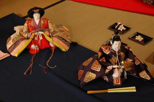ひな祭り　お内裏様と御雛様 ひな祭り,ひな人形,お内裏様の写真素材