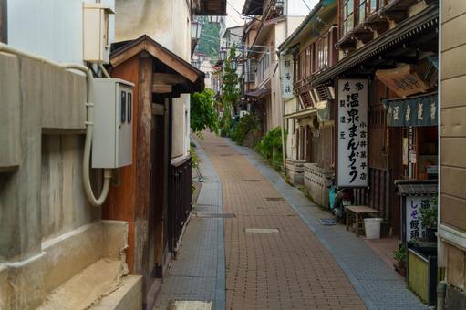 渋温泉の街並み 渋温泉の街並みの写真