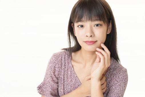若い女性のポートレート 若い女性のポートレート 女性,人物,笑顔の写真素材