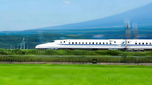 東海道新幹線n700A   新幹線,東海道新幹線,鉄道の写真素材