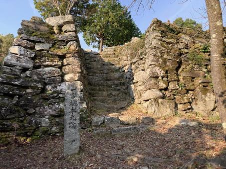 一宮城1 一宮城,城址,続日本100名城の写真素材
