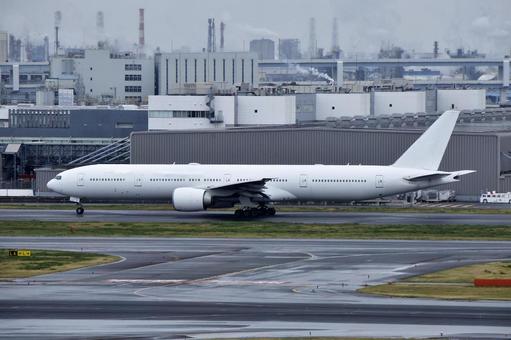 飛行機 ボーイング777 飛行機 ボーイング777 旅客機,航空機,フライトの写真素材